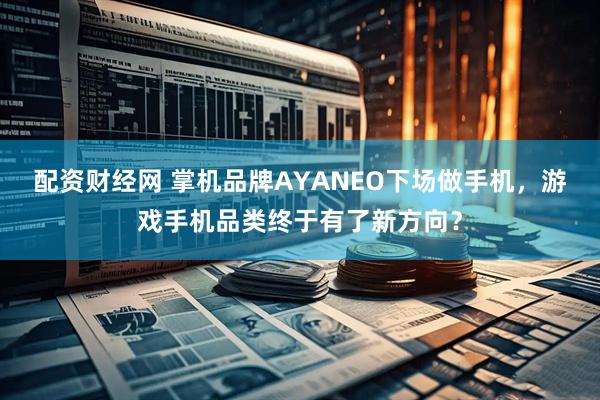 配资财经网 掌机品牌AYANEO下场做手机，游戏手机品类终于有了新方向？