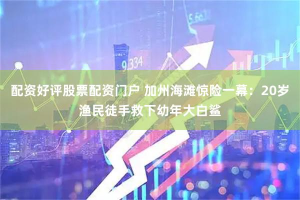 配资好评股票配资门户 加州海滩惊险一幕：20岁渔民徒手救下幼年大白鲨